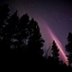pink steve on a dark sky